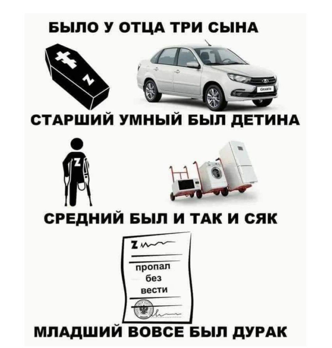 БЫЛО У ОТЦА ТРИ СЫНА СТАРШИЙ УМНЫЙ БЫП дЕТИНА СРЕДНИЙ БЫЛ И ТАК И ОЯК МПАдШИИ ВОВСЕ БЫП дУРАК