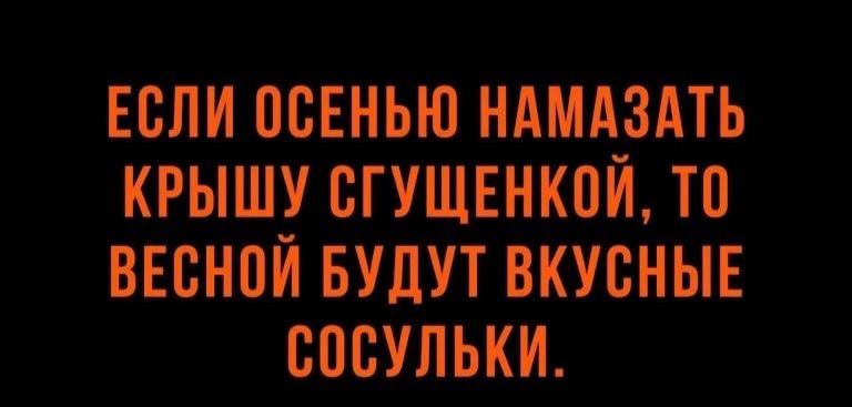 ЕСЛИ ОСЕНЬЮ НАМА_3АТЬ КРЫШУ СГУЩЕНКОИ ТП ВЕВНПИ БУДУТ ВКУСНЫЕ СПБУЛЬКИ