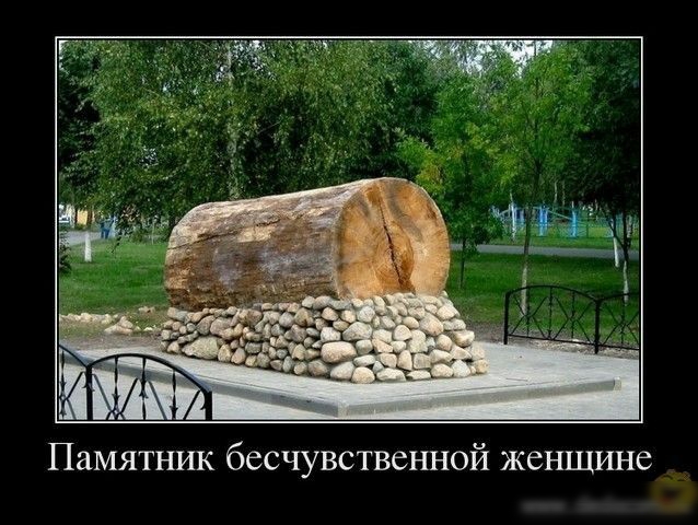 Памятник бесчувственной женщине