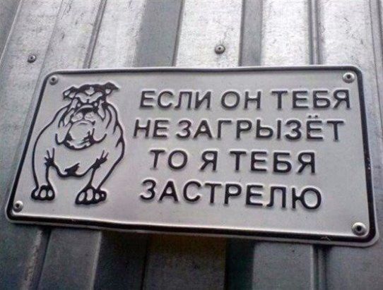 если он ТЕНБЯ НЕ ЗАГРЫЗЕТ то я тевя здстрелю
