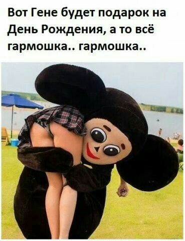 Вот Гене будет подарок на день Рождения а то всё гармошка гармошка