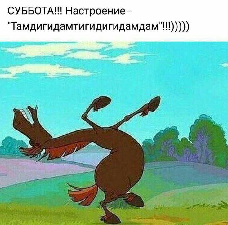 СУББОТА Настроение Тамдигидамтигидигидамдам