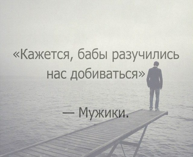 Кажется бабы разучились нас добиваться