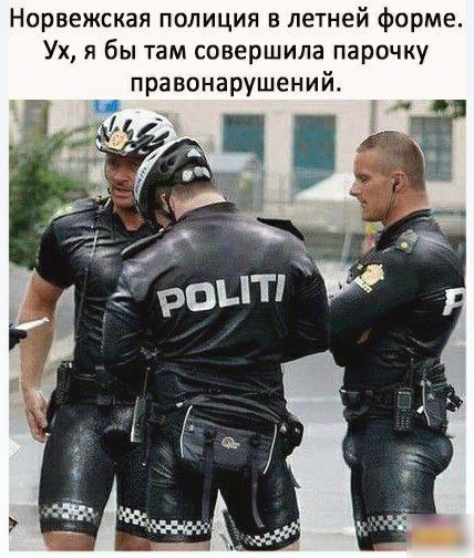 Норвежская полиция в летней Форме Ух бы там совершила парочку правонарушений