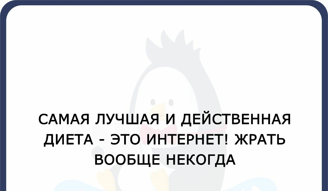 САМАЯ ЛУЧШАЯ И ДЕЙСТВЕННАЯ ДИЕТА ЭТО ИНТЕРНЕТ ЖРАТЬ ВООБЩЕ НЕКОГДА