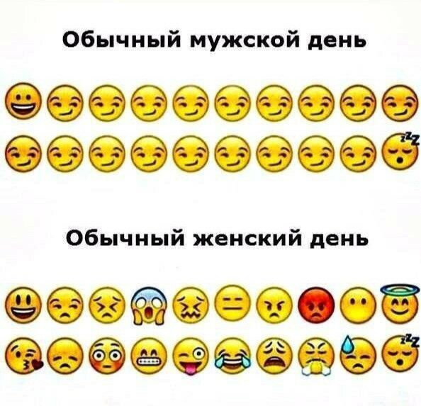 Обычный мужской день Обычный женский день О