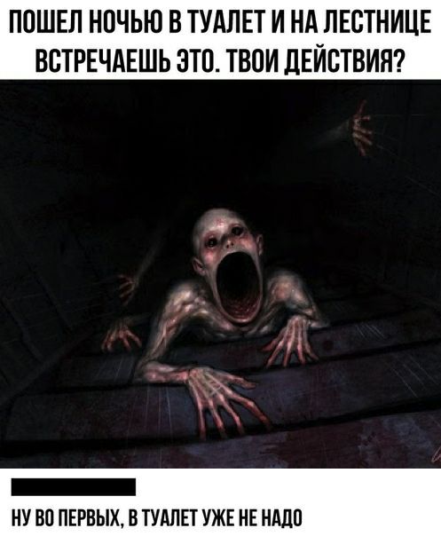 ПОШЕЛ НОЧЬЮ В ТУАЛЕТ И НА ПЕОТНИЦЕ ВОТРЕЧАЕШЬ ЭТО ТВОИ ДЕЙСТВИЯ _ НУ ВО ПЕРВЫХ В ТУАЛЕТ УЖЕ НЕ НАДО