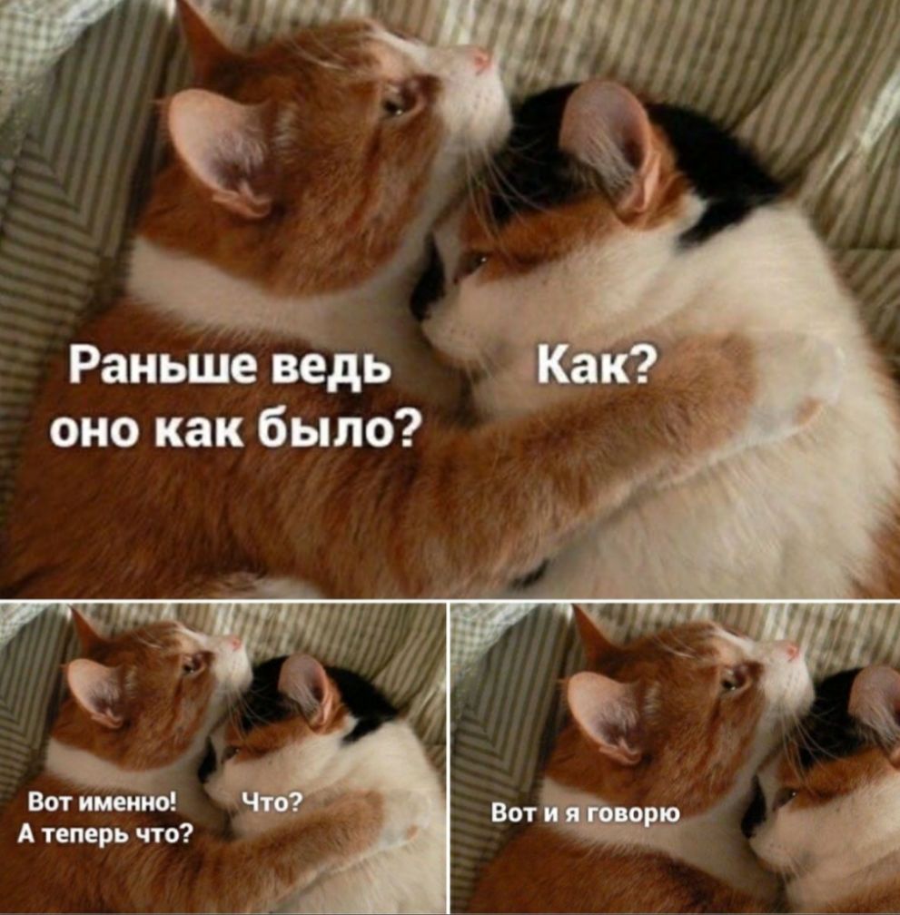 Раньше ведь оно как было