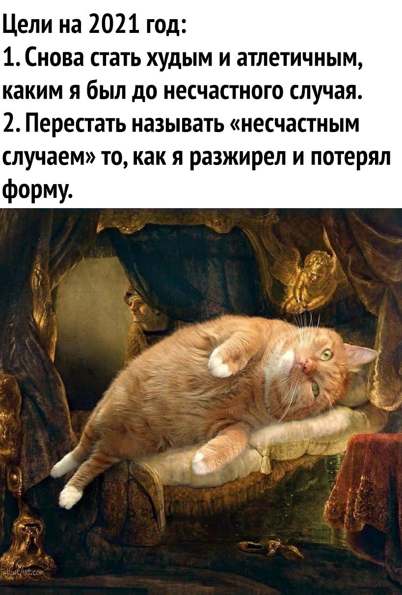 Цели на 2021 год 1 Снова стать худым и атлетичным каким я был до несчастного случая 2 Перестать называть несчастным случаем то как я разжирел и потерял фОРМУ