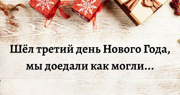 Шел третий день Нового Года МЫ доедали как МОГЛИ