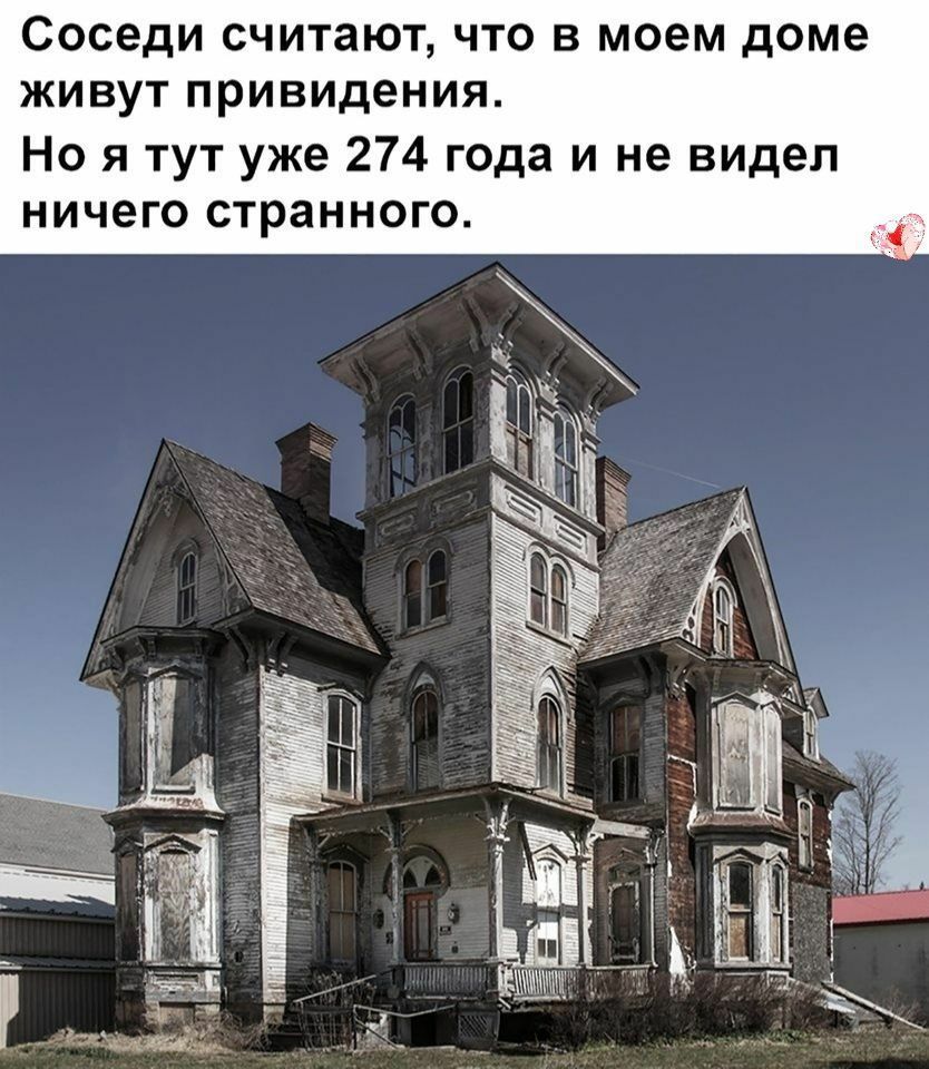 Соседи считают что в моем доме живут привидения Но я тут уже 274 года и не видел ничего странного