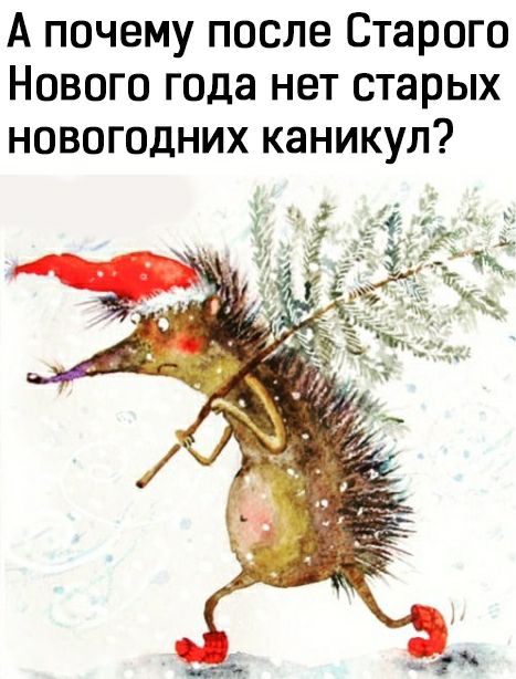 А почему после Старого Нового года нет старых новогодних каникул