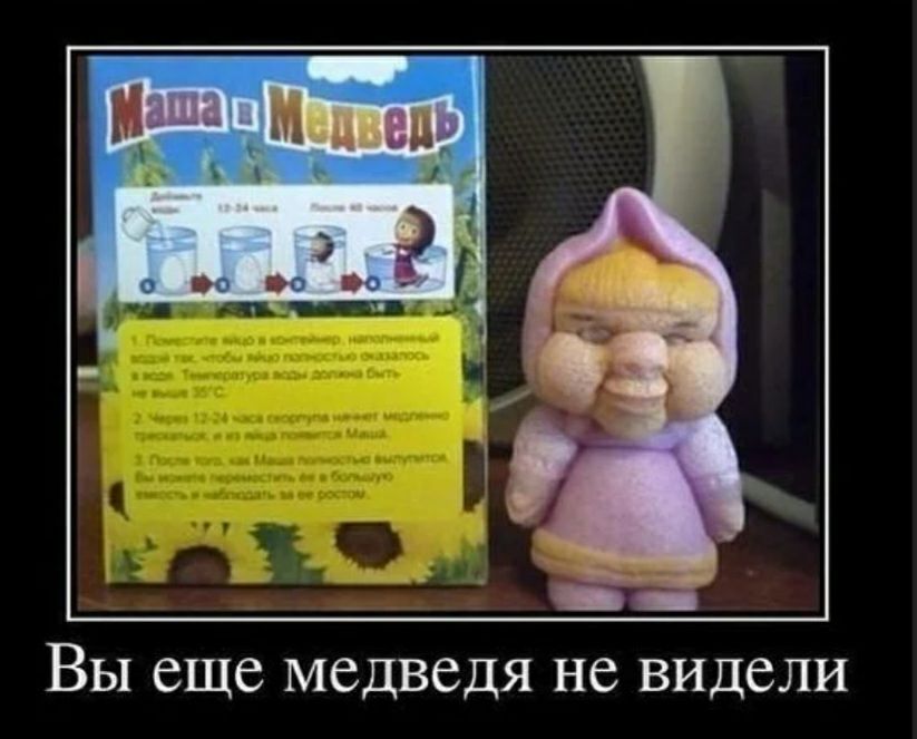 ВЫ еще МЕДВЕДЯ НС ВИДСЛИ