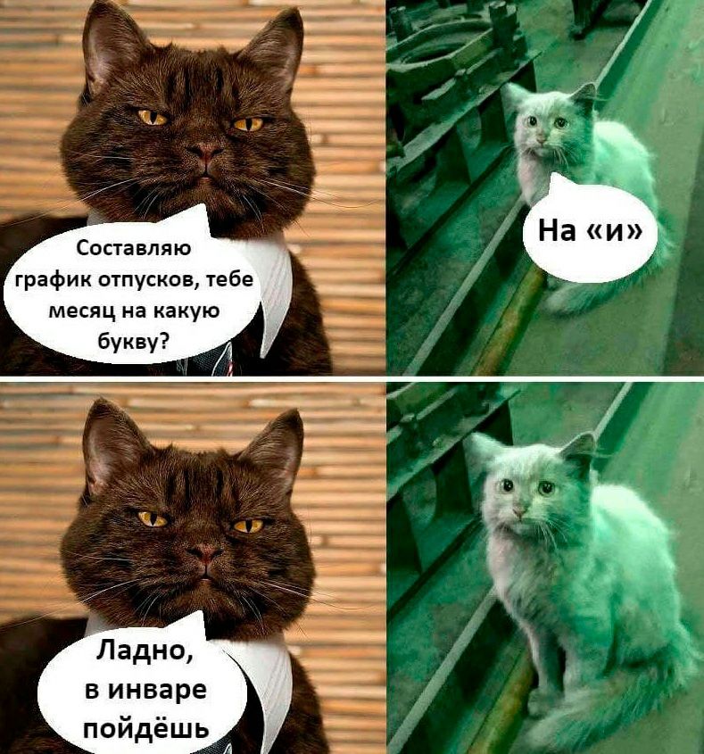 Составляю график отпусков тебе месяц на какую букву В инваре пойдёшь