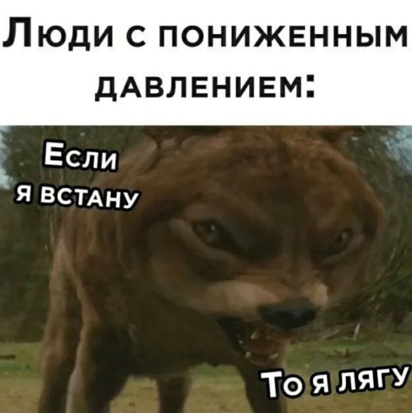 Люди с пониженным дАвлвнивм То я ЛЯГУ