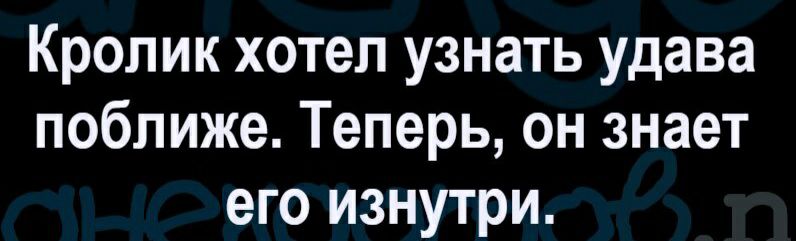 Кролик хотел узнать удава поближе Теперь он знает его изнутри