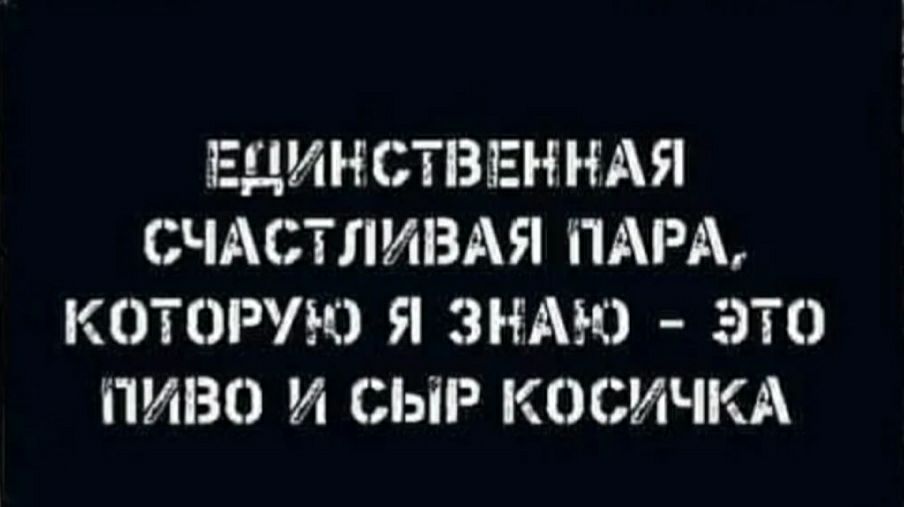 ЕДИНСТВЕННАЯ СЧАСТЛИВАЯ ПАРА КОТОРУЮ Я ЗНАЮ ЭТО ПИВО И СЫР КОСИЧКА