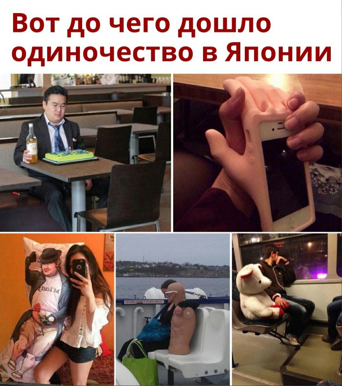 Вот до чего дошло одиночество в Японии дь