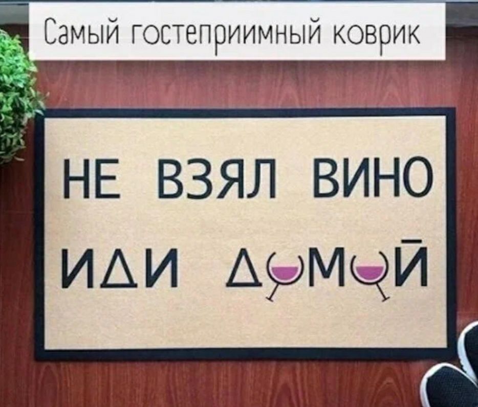 Самый гостеприимный коврик НЕ ВЗЯЛ ВИНО ИАИ Армчй