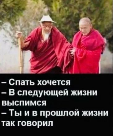 Спать хочется В следующей жизни выспимся Ты и в прошлой жизни так говорил