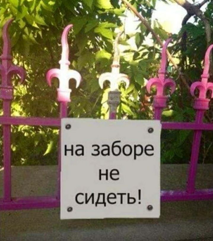 назаборе не _сидеть_
