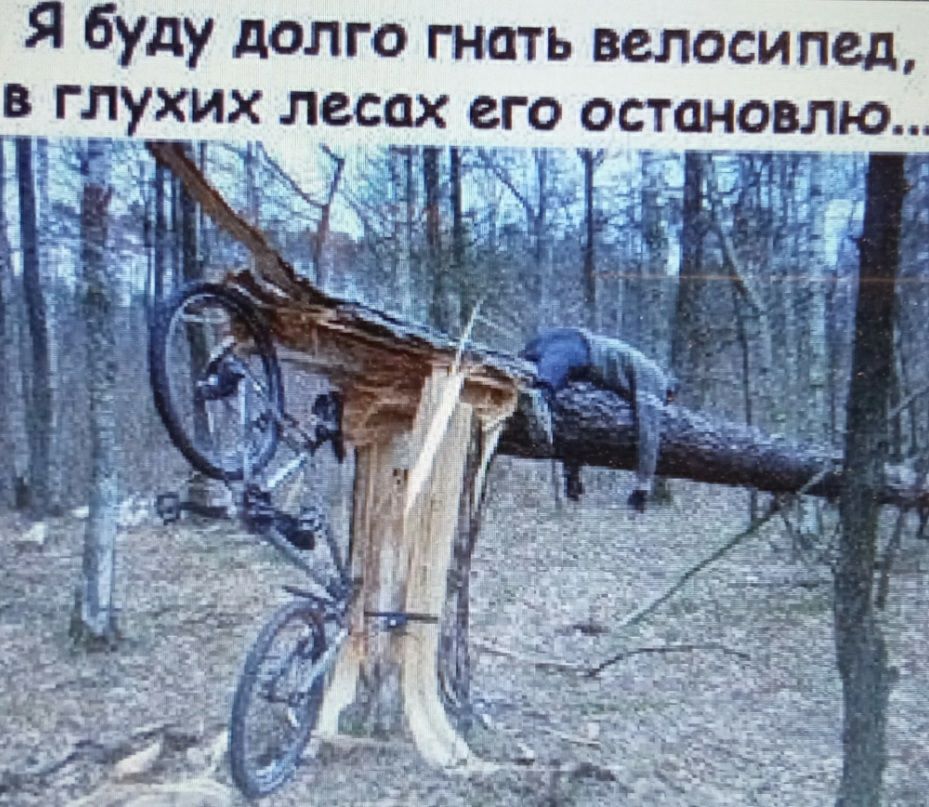 Я буду долго гнать велосипед в глухих лесах его остановлю _ 7 Д г