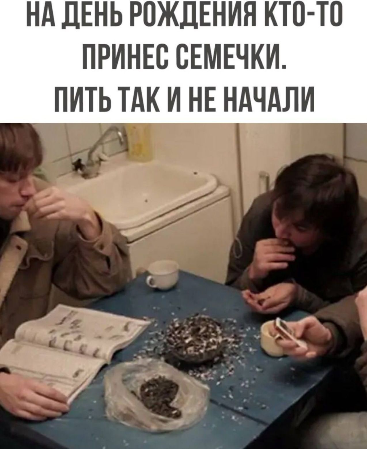 НА ДЕНЬ РОЖДЕНИЯ КТО ТО ПРИНЕВ СЕМЕЧКИ ПИТЬ ТАК И НЕ НАЧАЛИ