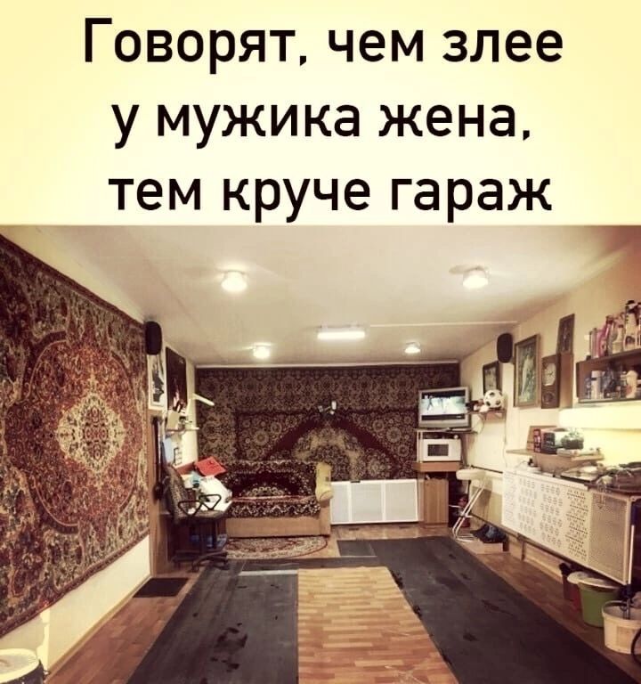 Говорят чем злее у мужика жена тем круче гараж
