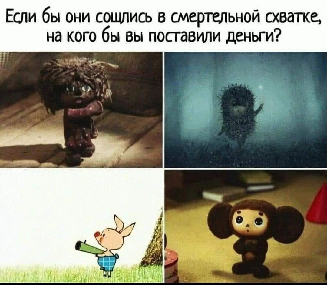Если бы они сощлись в смертельной схватк на кого бы вы поставили деньги