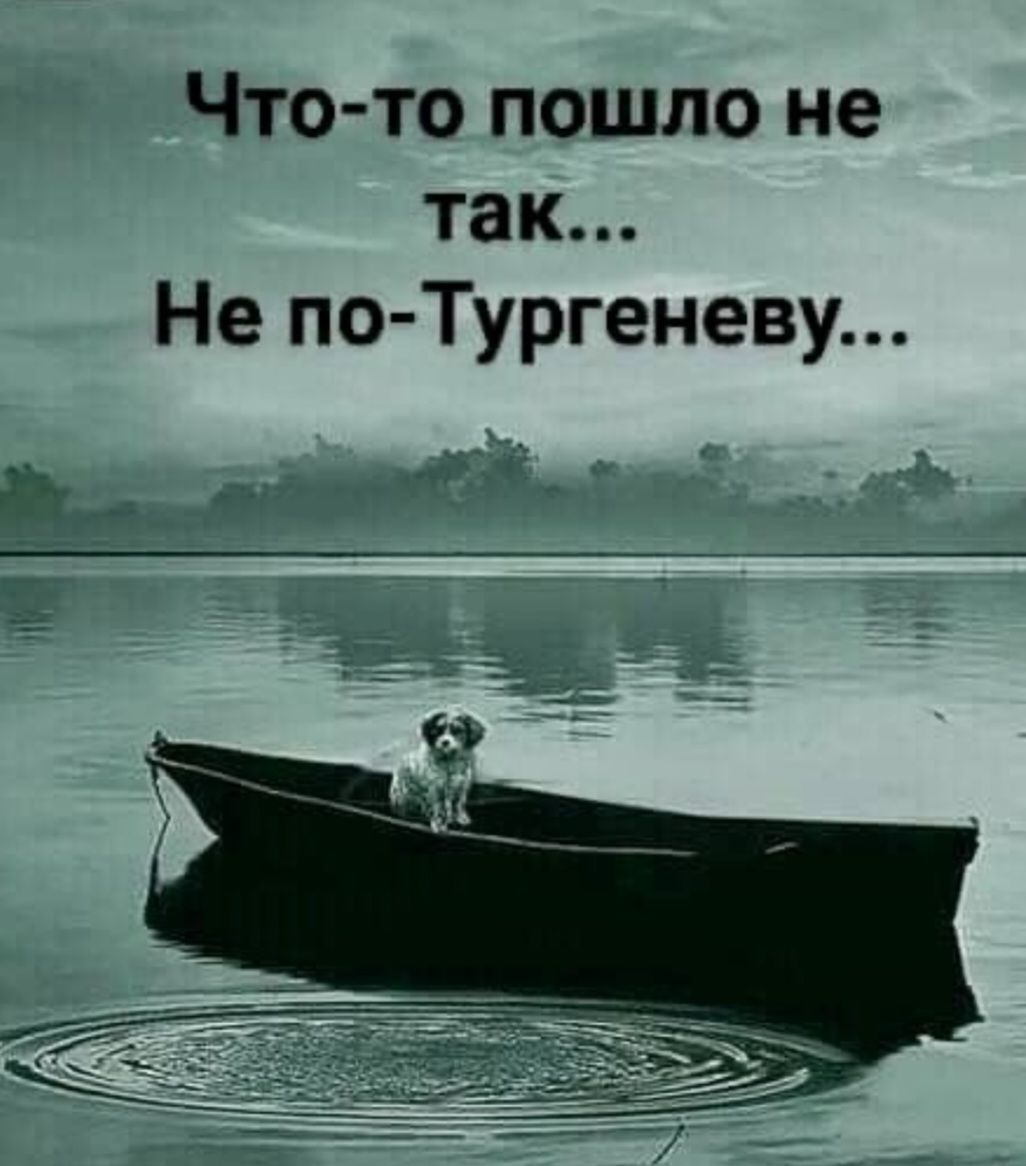 Что то пошло не так Не по Тургеневу Мі б