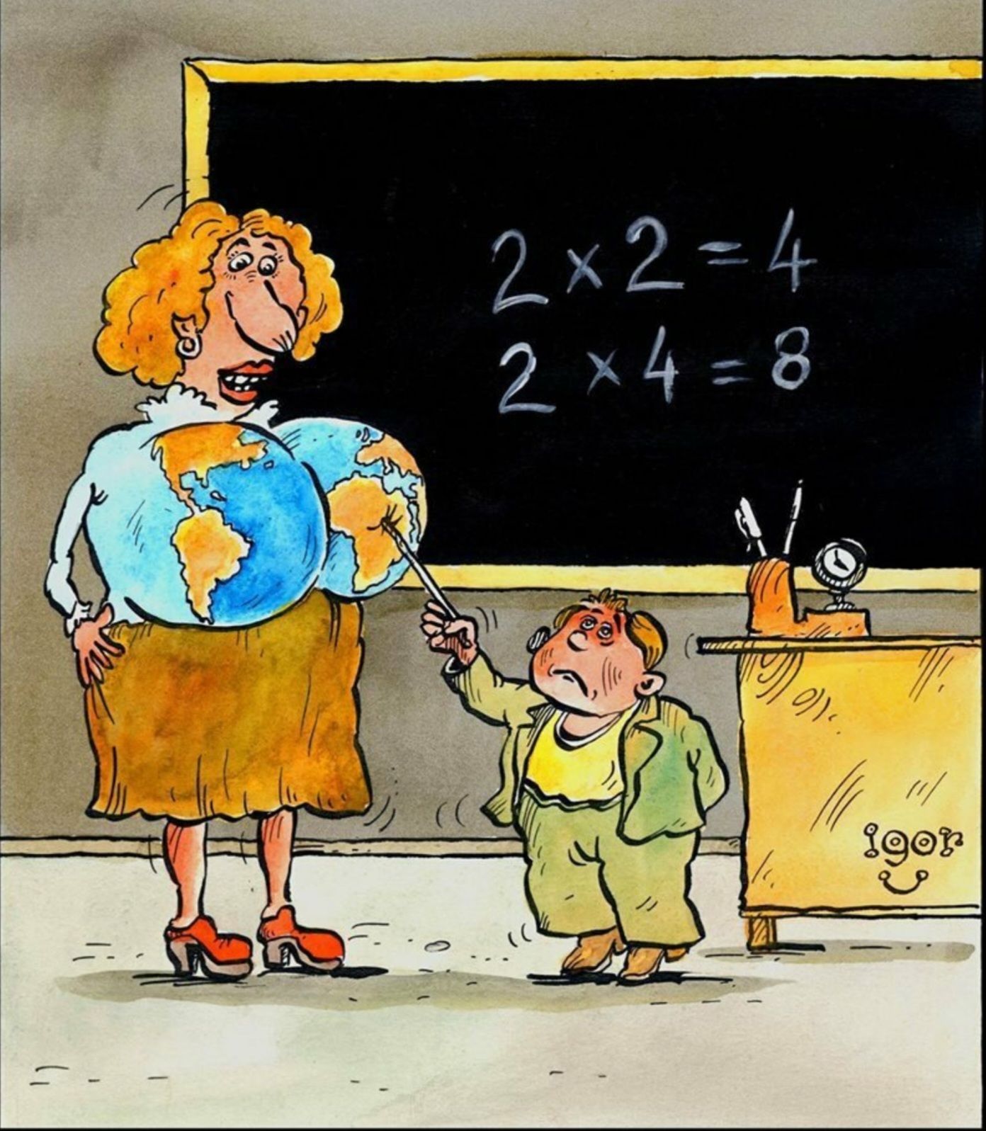 2×2=4
2×4=8