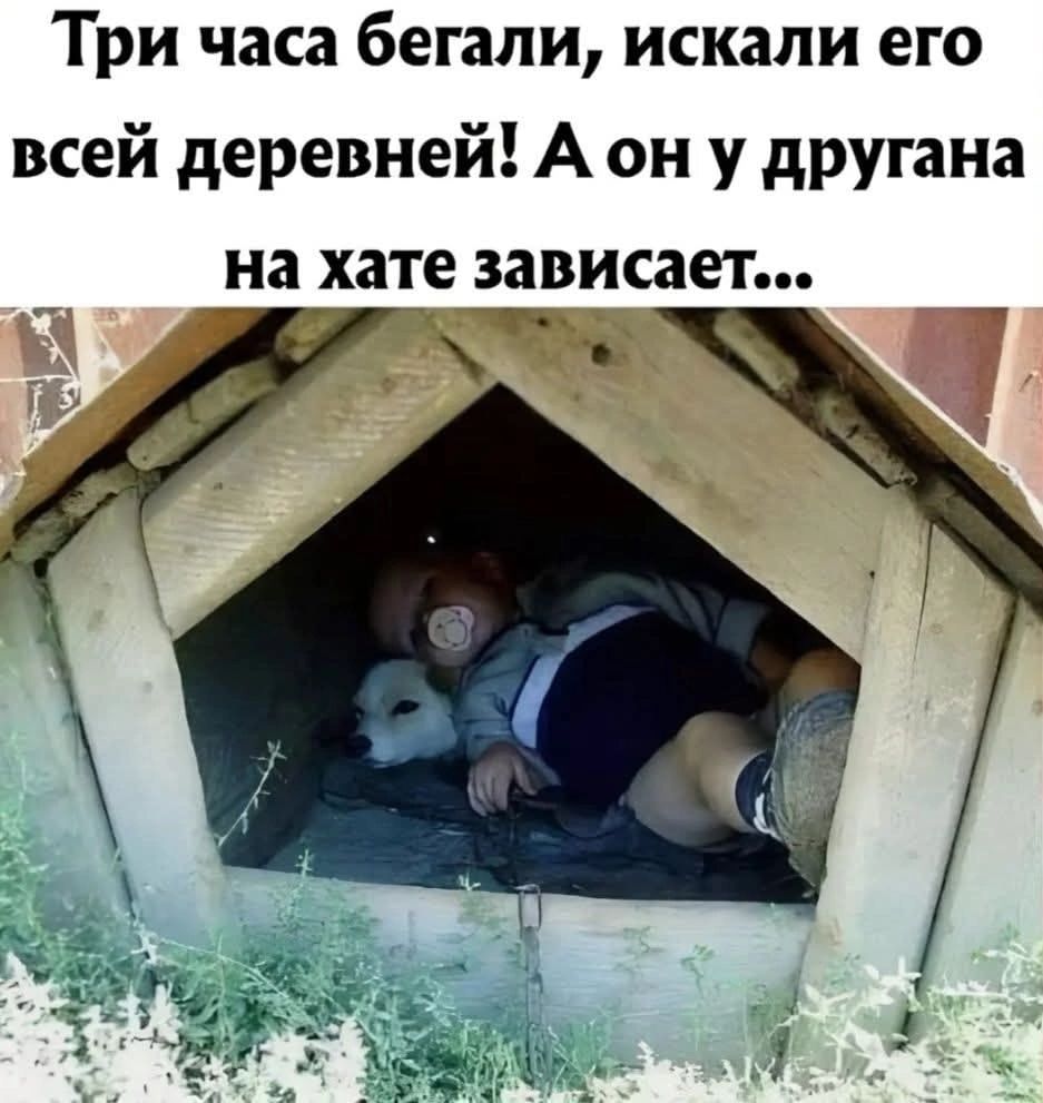 Три часа бегали, искали его всей деревней! А он у друга на хате зависает...