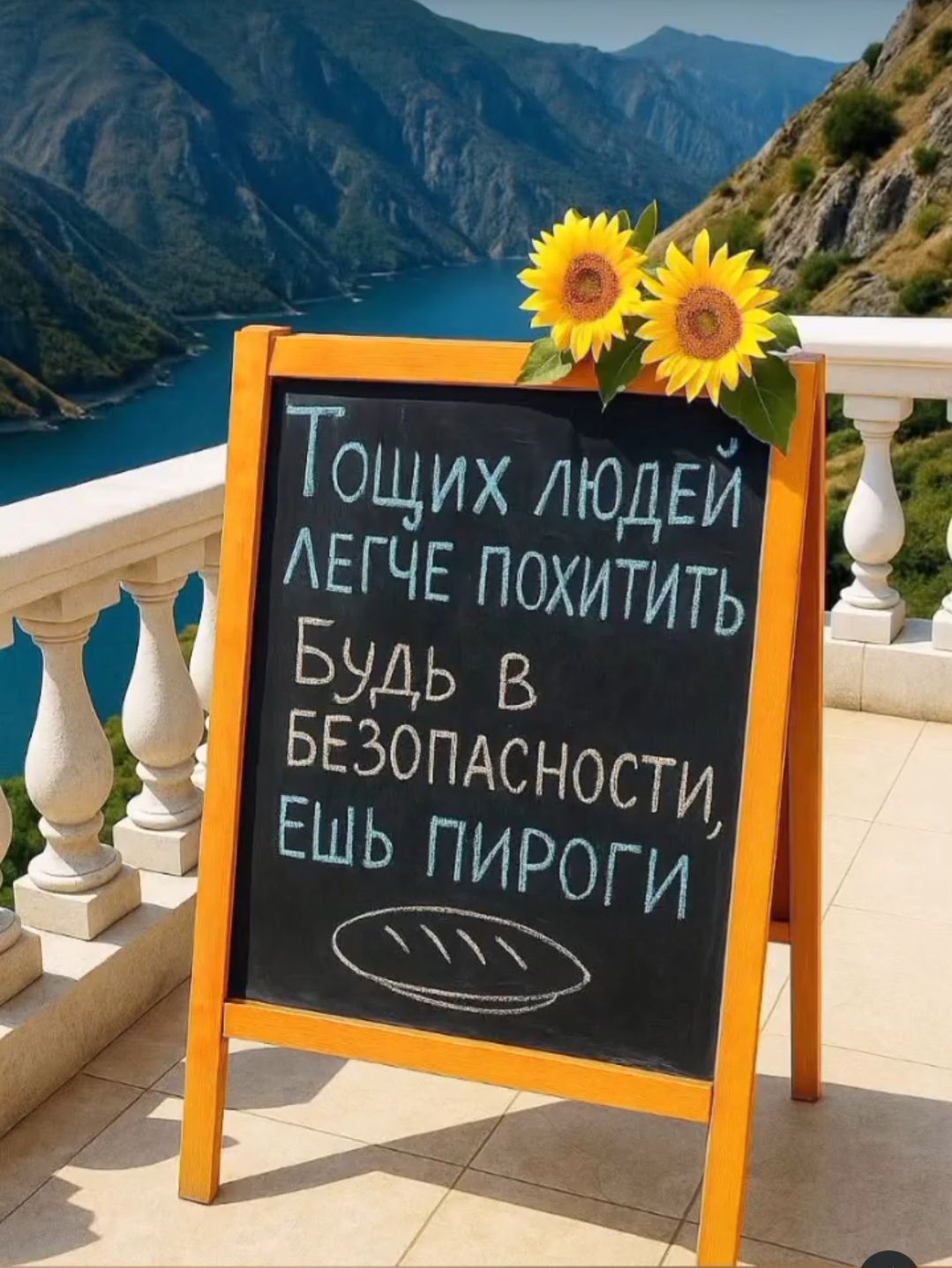 Тощих людей легче похитить Будь в безопасности, ешь пироги