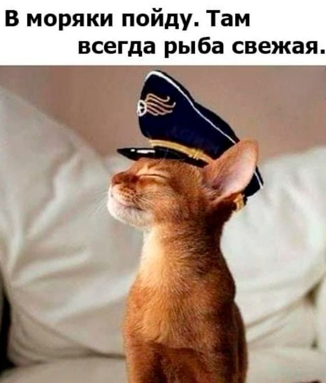 В моряки пойду. Там всегда рыба свежая.