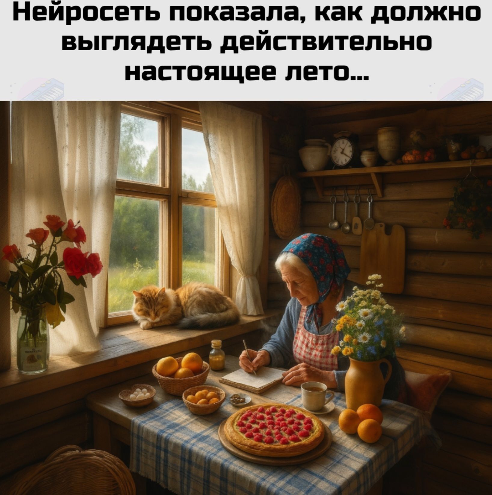 Нейросеть показала, как должно выглядеть действительно настоящее лето...