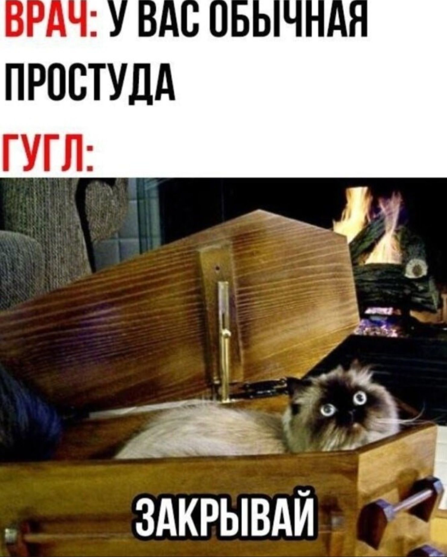 ВРАЧ: У ВАС ОБЫЧНАЯ ПРОСТУДА ГУГЛ: ЗАКРЫВАЙ