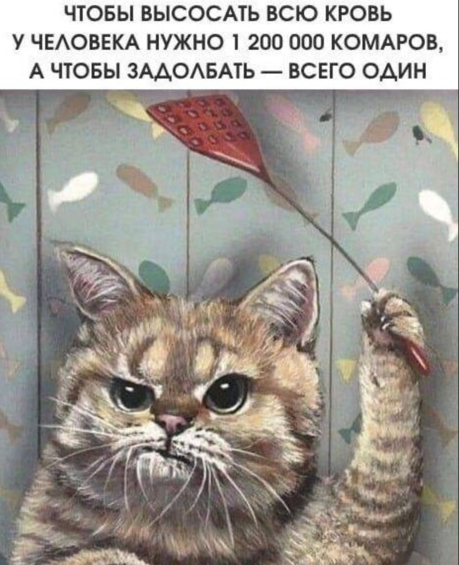 ЧТОБЫ ВЫСОСАТЬ ВСЮ КРОВЬ У ЧЕЛОВЕКА НУЖНО 1 200 000 КОМАРОВ, А ЧТОБЫ ЗАДОЛБАТЬ — ВСЕГО ОДИН