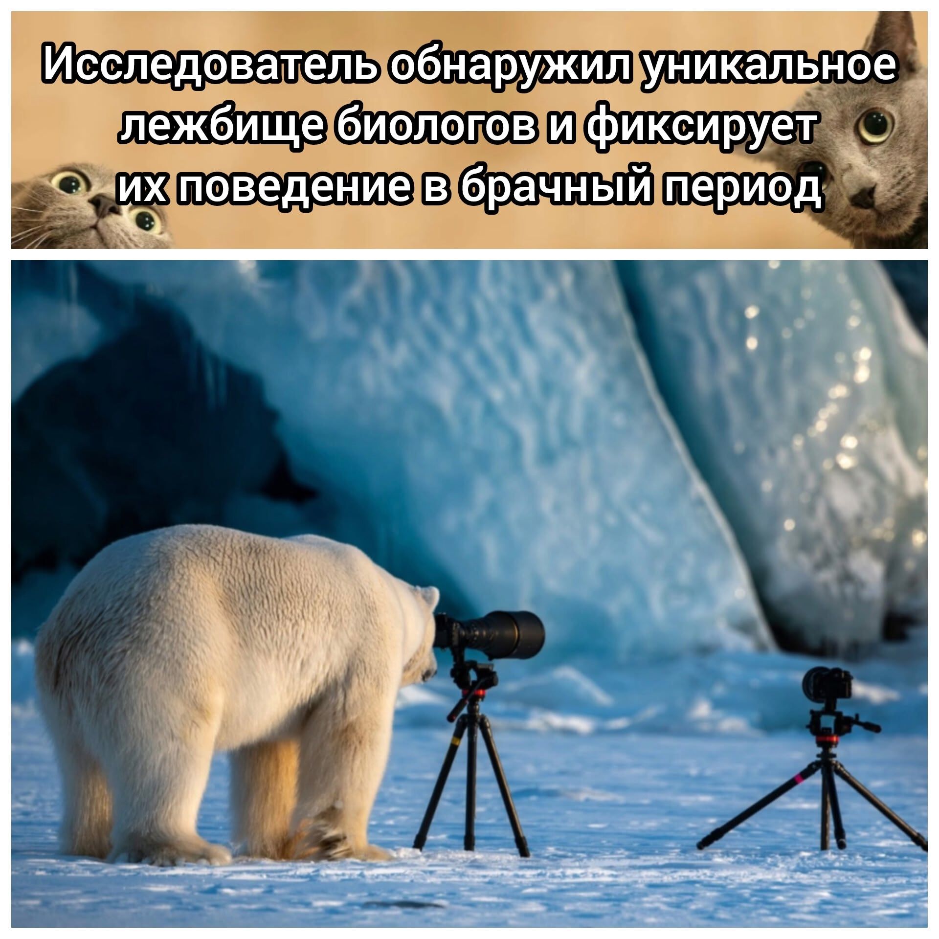 Исследователь обнаружил уникальное лежбище биологов и фиксирует их поведение в брачный период