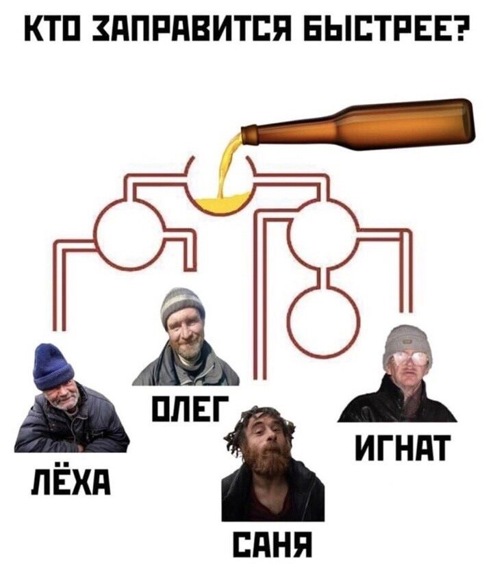 КТО ЗАПРАВИТЬСЯ БЫСТРЕЕ?