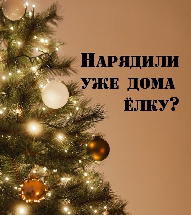 Нарядили уже дома ёлку?