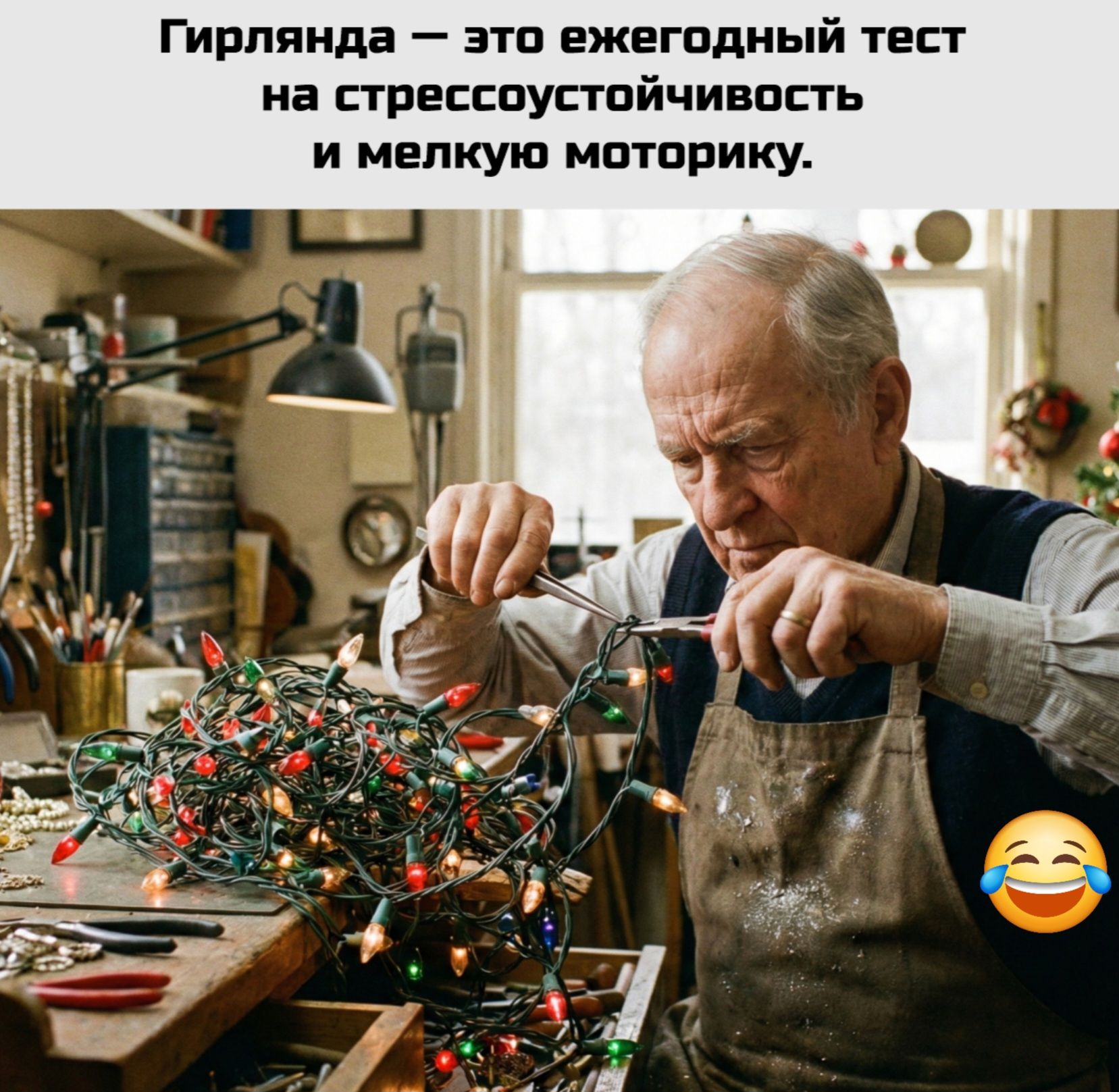 Гирлянда — это ежегодный тест на стрессоустойчивость и мелкую моторику.