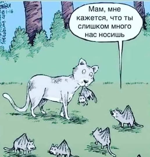 Мам, мне кажется, что ты слишком много нас носишь