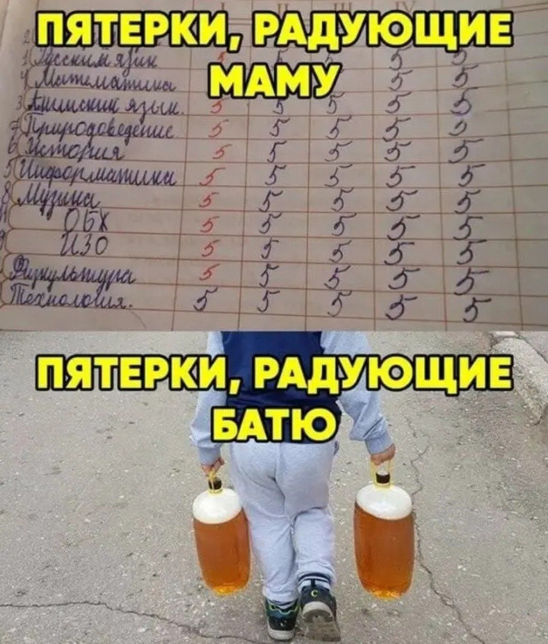 ПЯТЕРКИ, РАДУЮЩИЕ МАМУ
ПЯТЕРКИ, РАДУЮЩИЕ БАТЮ