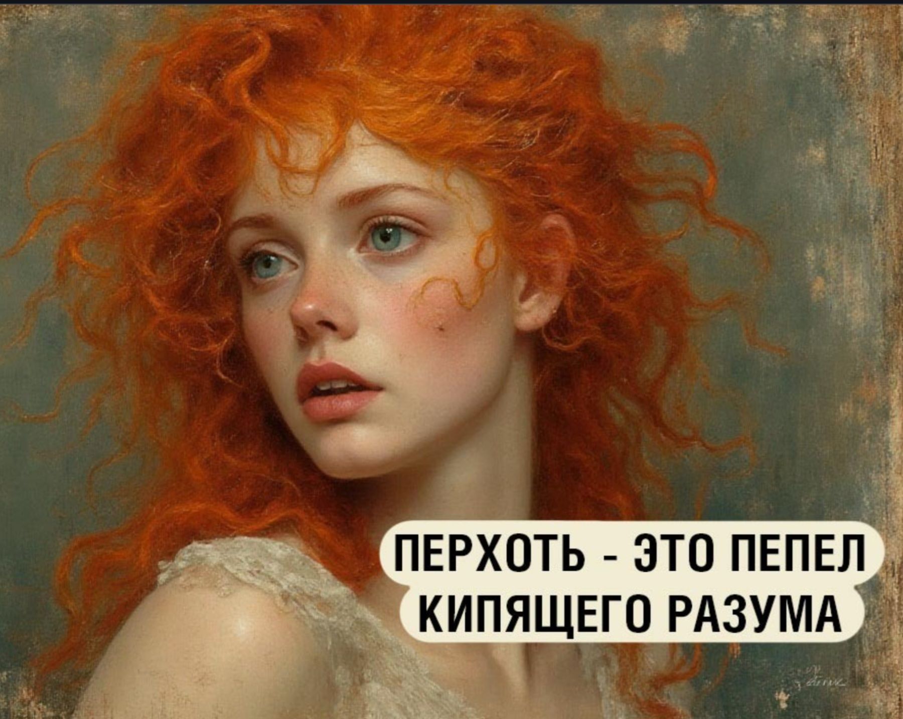 ПЕРХОТЬ - ЭТО ПЕПЕЛ КИПЯЩЕГО РАЗУМА