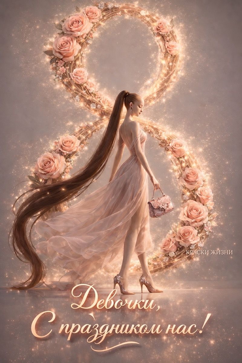 Девочки, С праздником нас! КРАСКИ ЖИЗНИ