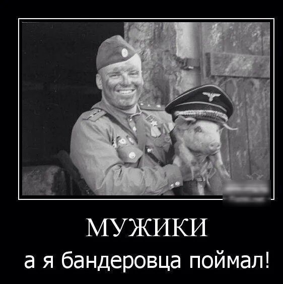 МУЖИКИ а я бандеровца поймал
