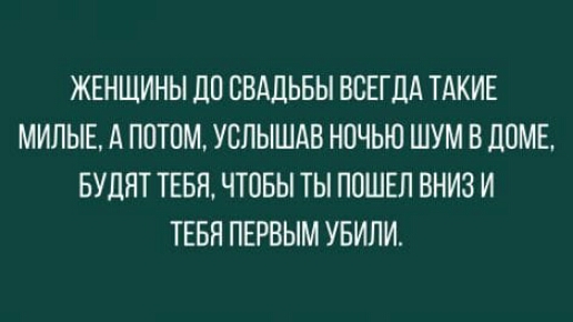 ЖЕНЩИНЫ ЛП СВАДЬБЫ ВСЕГДА ТАКИЕ МИЛЫЕ А ППТПМ УСЛЫШАВ НОЧЬЮ ШУМ В ДОМЕ БУЦЯТ ТЕБН ЧТОБЫ ТЫ ПОШЕП ВНИЗ И ТЕБЯ ПЕРВЫМ УБИПИ