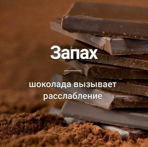 гч Запах шоколада ВЫЗЫВЭЕТ расслаблениэ