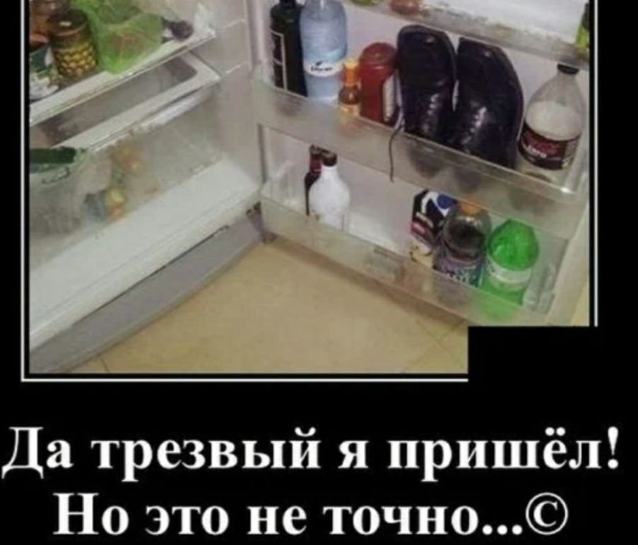 Да трезвый я пришёл Но это не точно