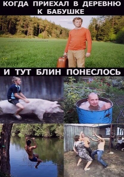 КОГДА ПРИЕХАЛ В дЕРЕВНЮ К БАБУШКЕ И ТУТ БЛИН ПОНЕСПЧСЬ _ О
